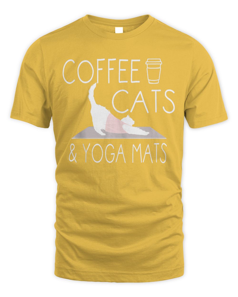 coffee, cats & yoga mats - funny gifts  yoga instructor