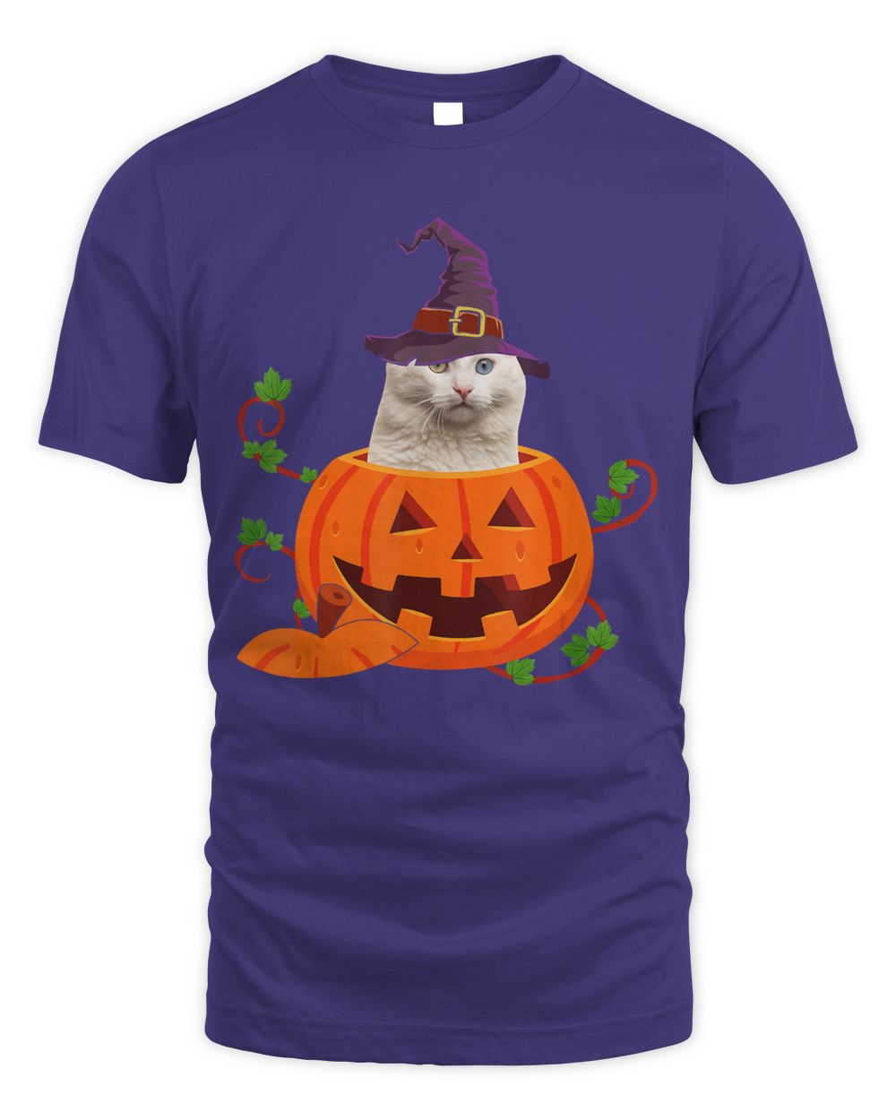 Cat Lover Gifts Funny Turkish Angora Pumpkin Halloween T-Shirt
