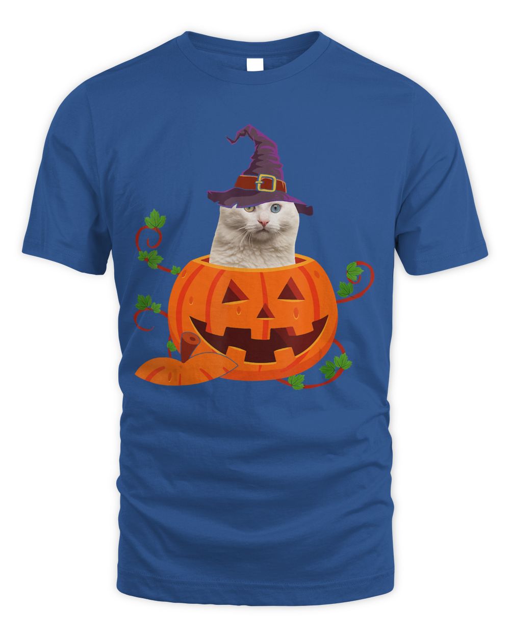 Cat Lover Gifts Funny Turkish Angora Pumpkin Halloween T-Shirt