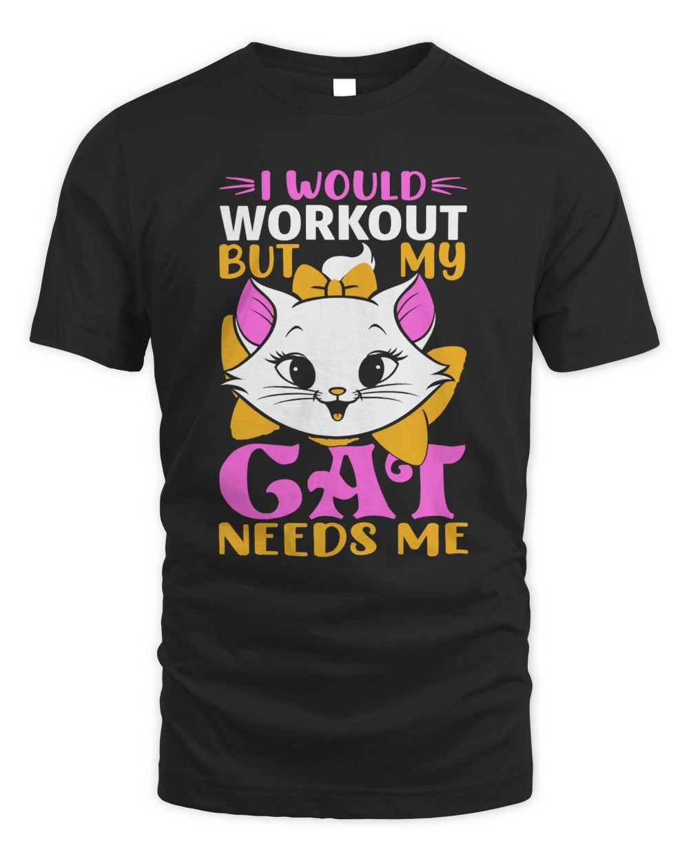 I would workout but my cat needs me