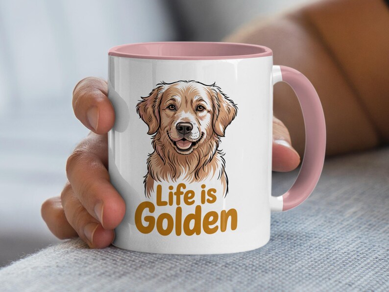 Golden Retriever Mug, Dog Lover Gifts, Life is Golden Mug